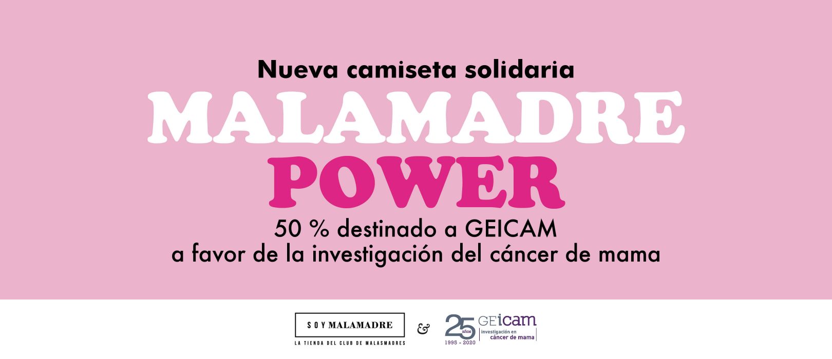 Nueva camiseta solidaria para el cáncer de mama