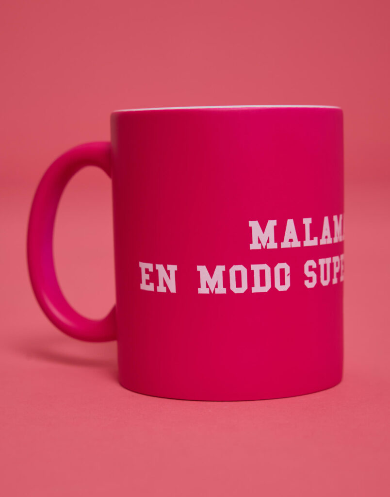 Taza rosa Malamadre en modo supervivencia - Imagen 4