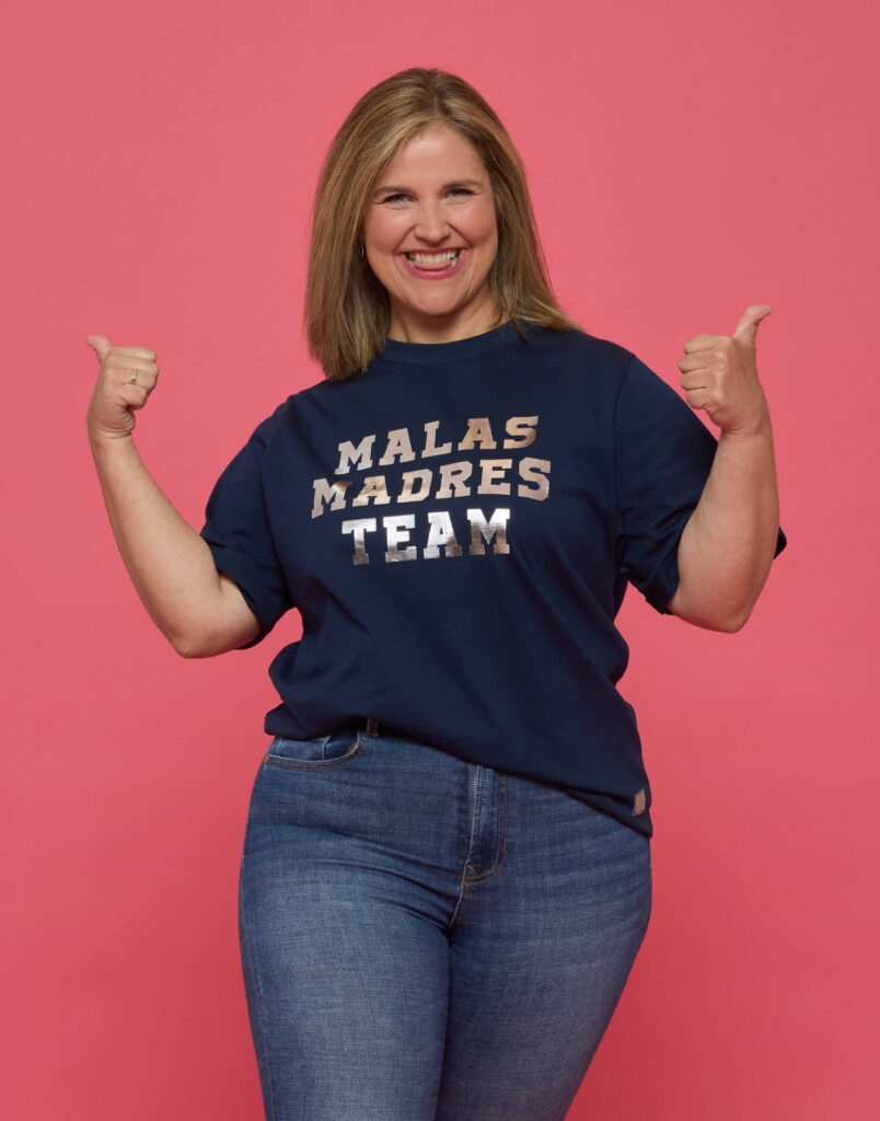 Camiseta azul Malasmadres team - Imagen 4