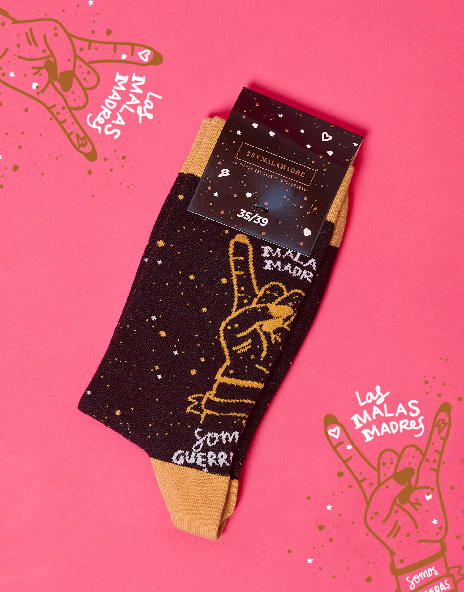 Calcetines negros Malasmadres guerreras