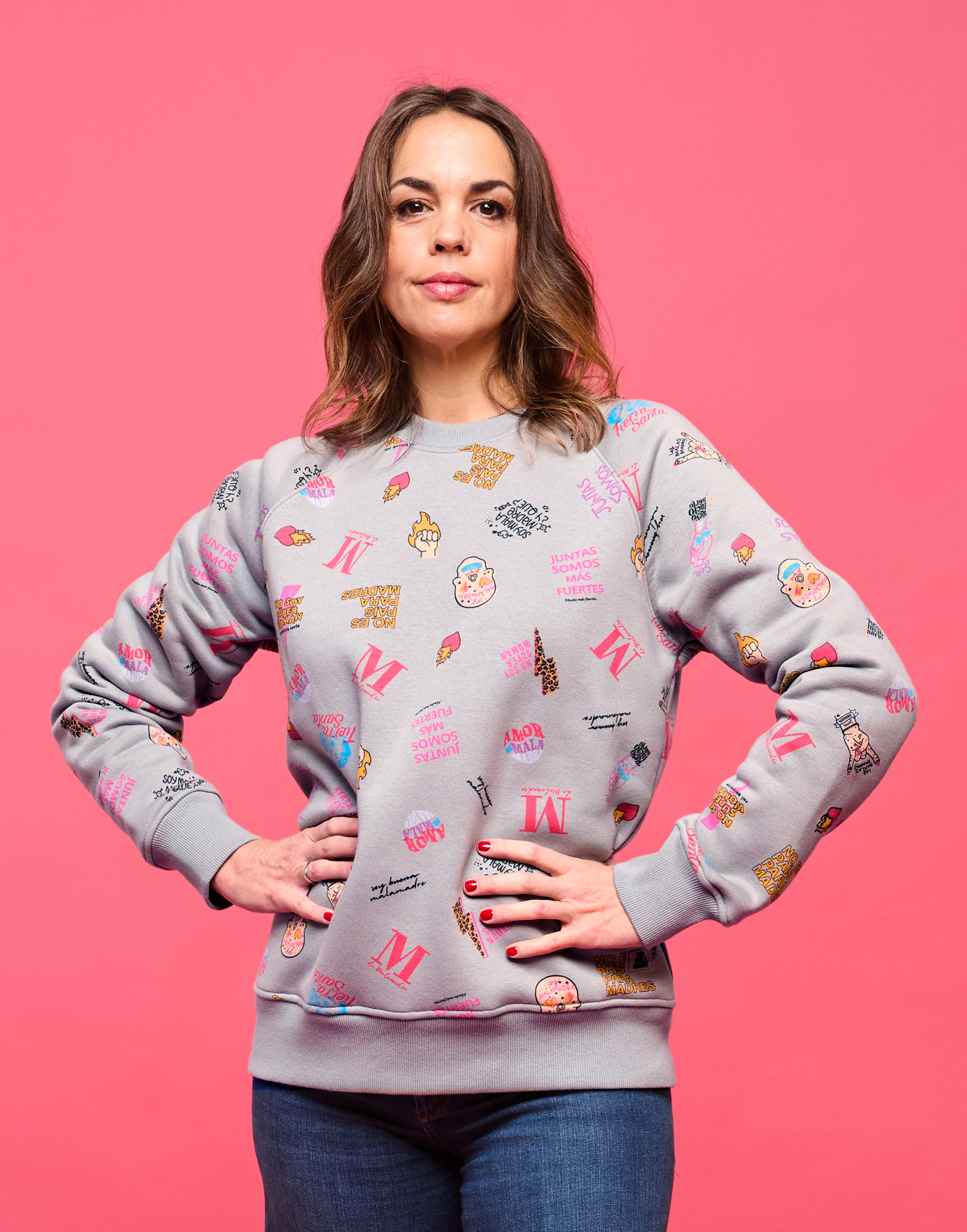 Sudadera gris iconos