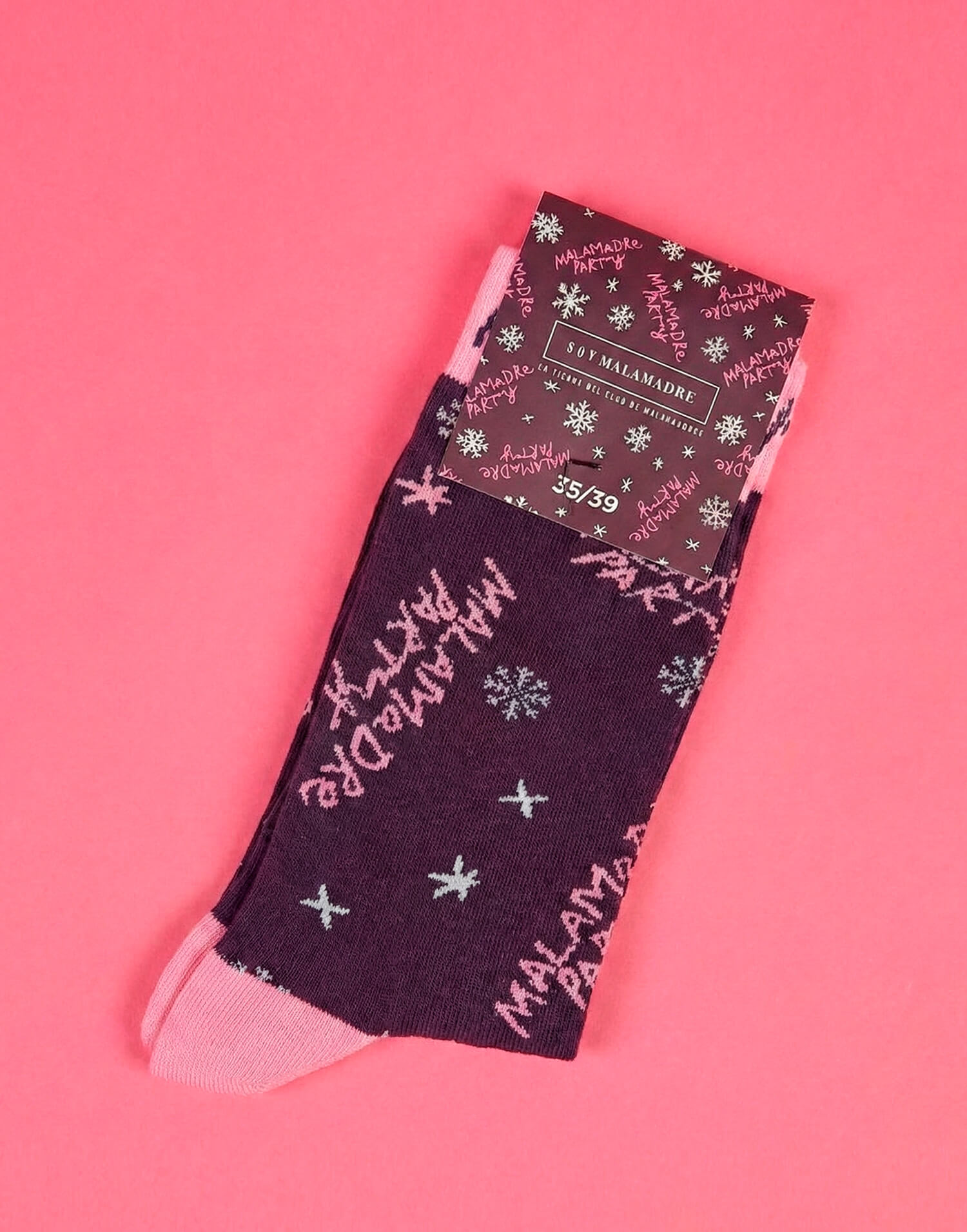 Calcetines morados Malamadre Party