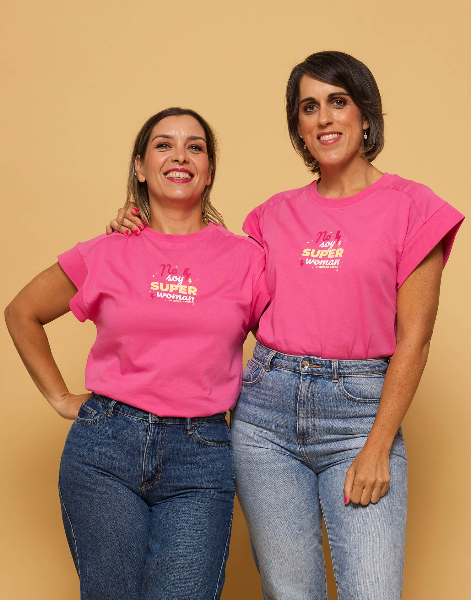 Camiseta rosa no soy superwoman