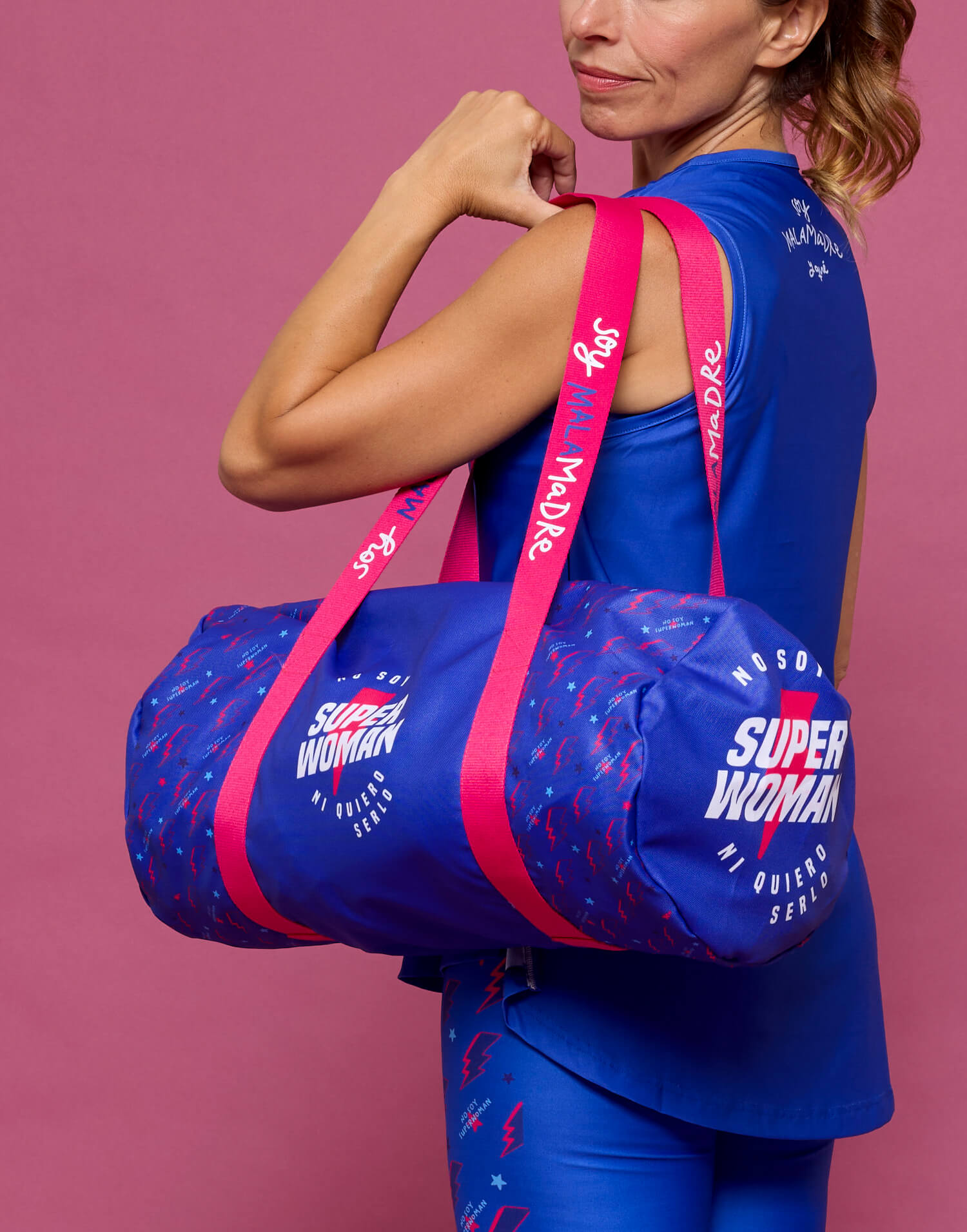 Bolsa técnica azul no soy superwoman