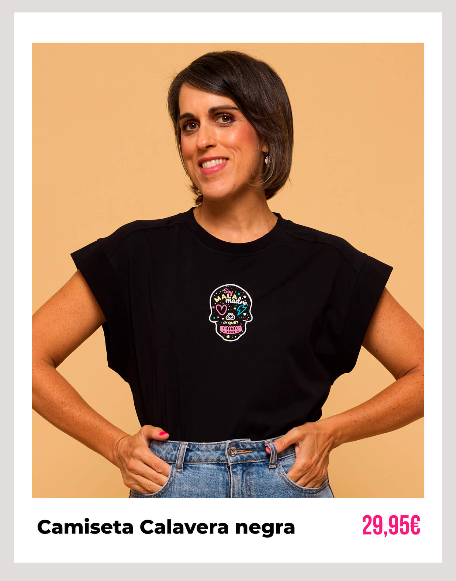 camiseta calvera negra