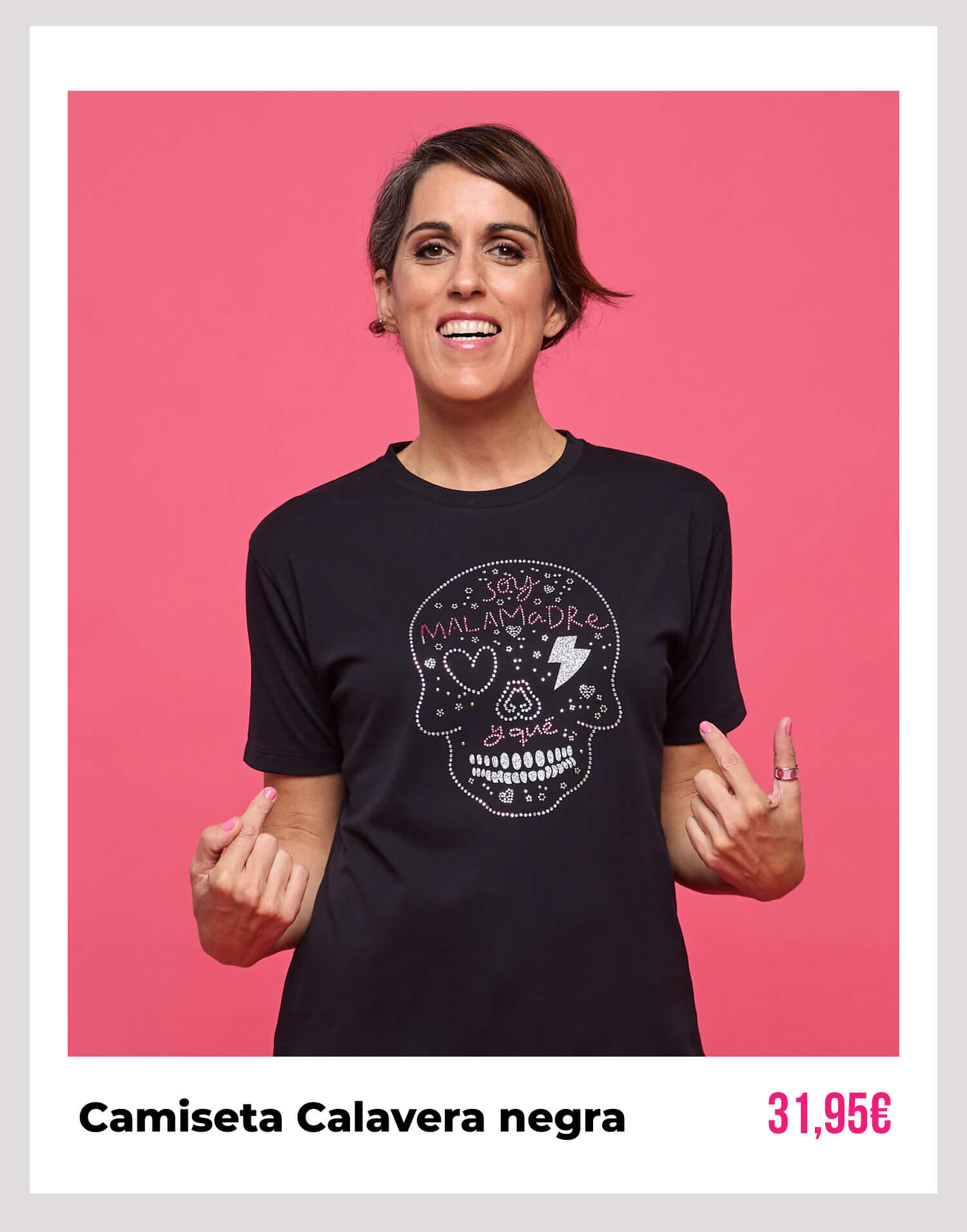 camiseta clavera negra soy malamadre