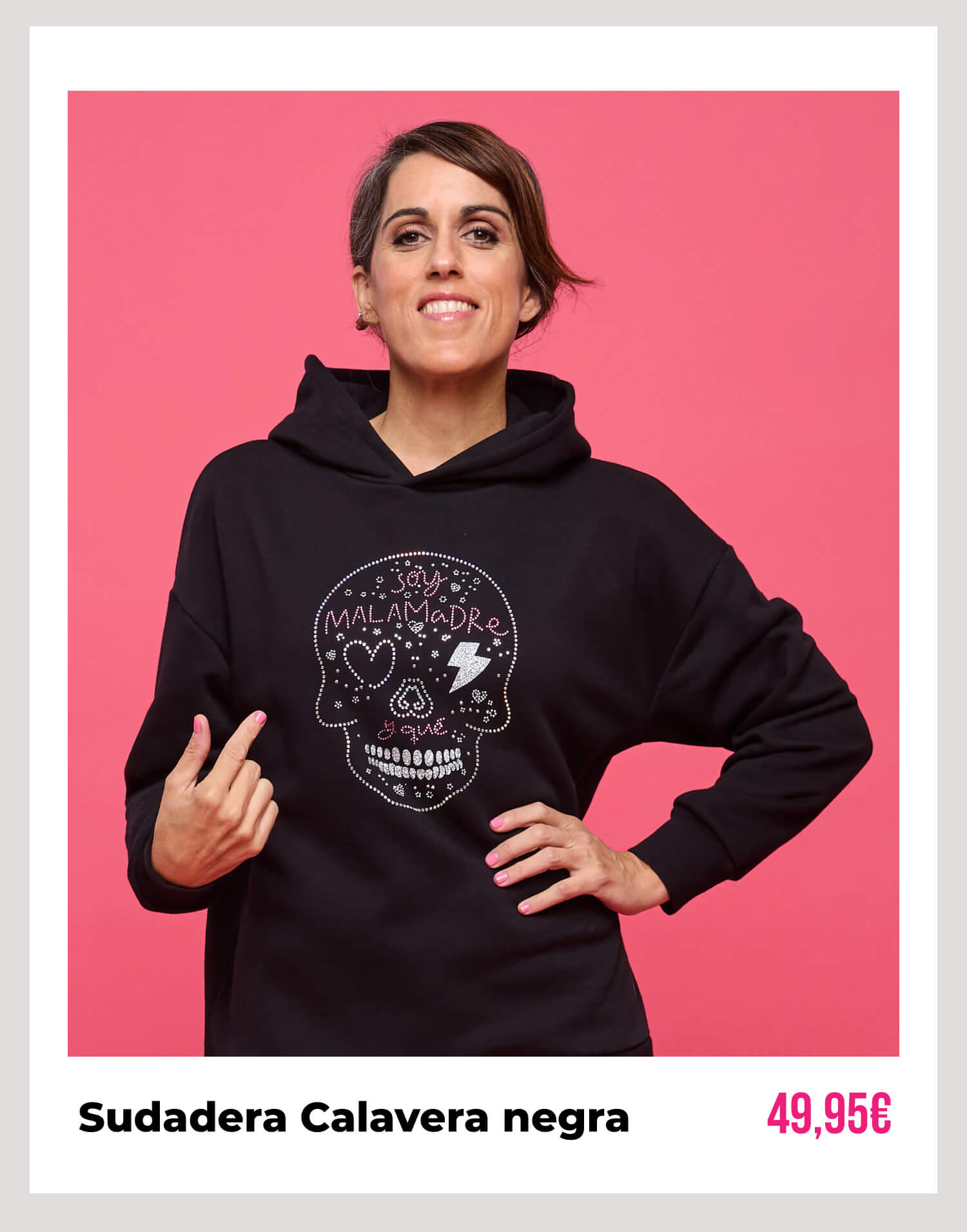 sudadera calavera soy malamadre